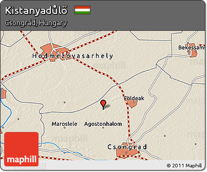 Shaded Relief 3D Map of Kistanyadůlő