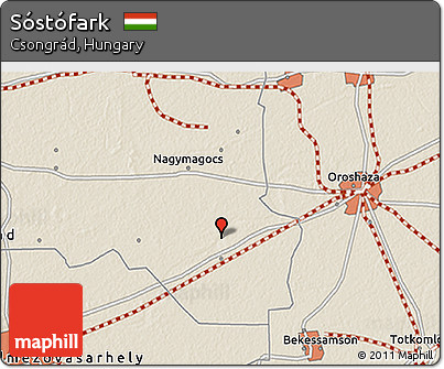 Shaded Relief 3D Map of Sóstófark