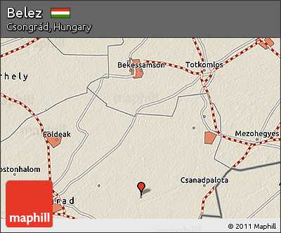 Shaded Relief 3D Map of Belez