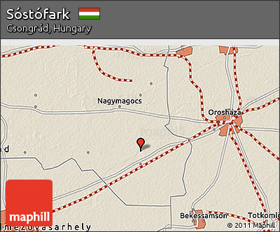 Shaded Relief 3D Map of Sóstófark