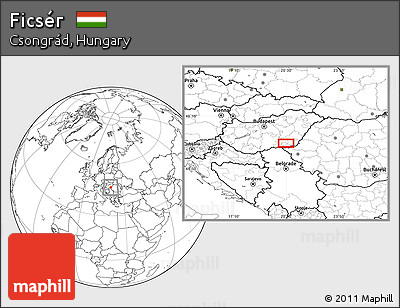 Blank Location Map of Ficsér