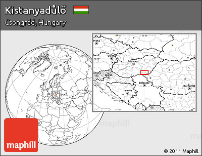 Blank Location Map of Kistanyadůlő