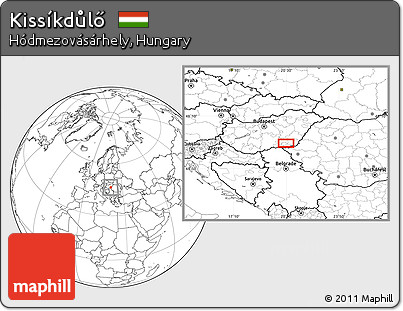 Blank Location Map of Kissíkdůlő
