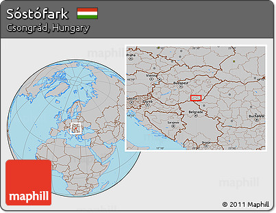 Gray Location Map of Sóstófark