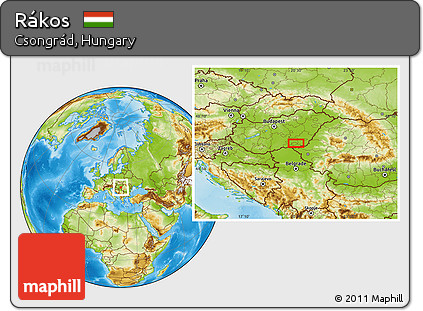 Physical Location Map of Rákos