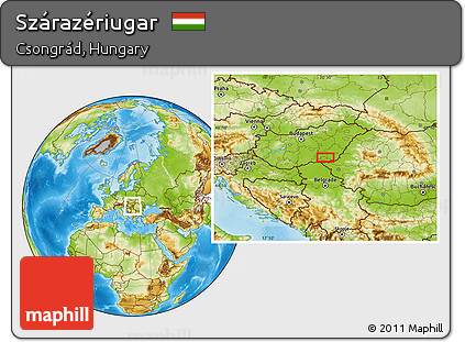 Physical Location Map of Szárazériugar