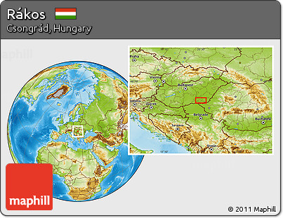 Physical Location Map of Rákos