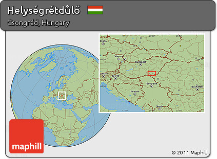 Savanna Style Location Map of Helységrétdůlő