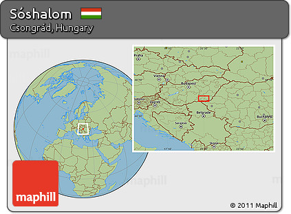 Savanna Style Location Map of Sóshalom