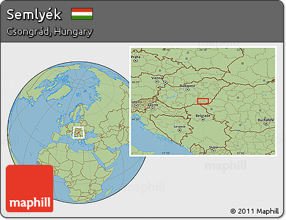 Savanna Style Location Map of Semlyék
