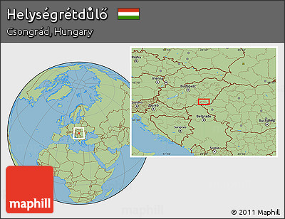 Savanna Style Location Map of Helységrétdůlő