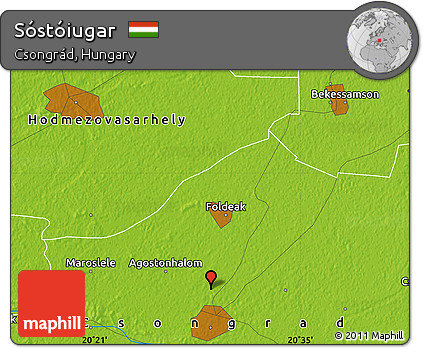 Physical Map of Sóstóiugar