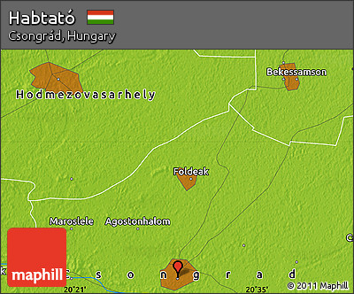 Physical Map of Habtató