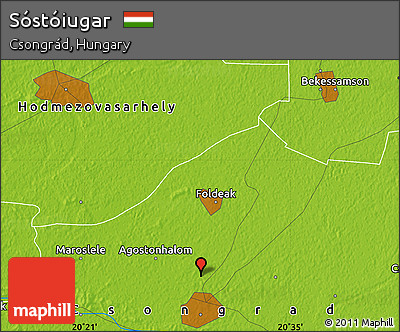 Physical Map of Sóstóiugar