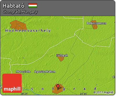 Physical Map of Habtató