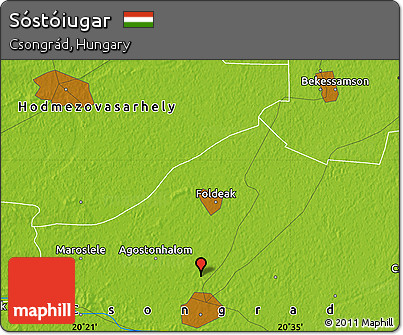 Physical Map of Sóstóiugar