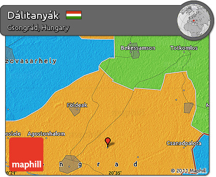 Political Map of Dálitanyák