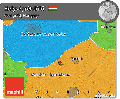 Political Map of Helységrétdůlő