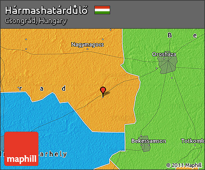 Political Map of Hármashatárdůlő