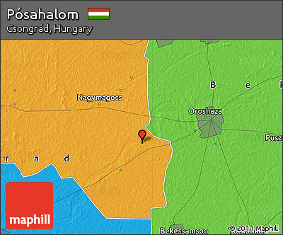 Political Map of Pósahalom