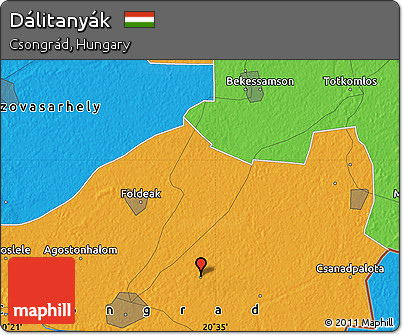 Political Map of Dálitanyák