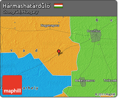 Political Map of Hármashatárdůlő