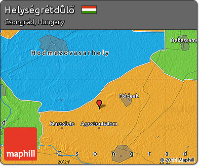 Political Map of Helységrétdůlő