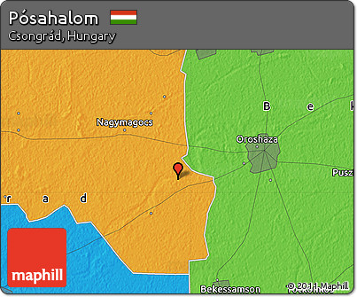 Political Map of Pósahalom