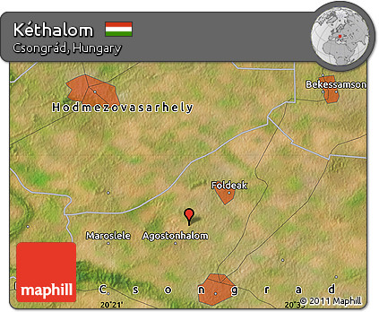 Satellite Map of Kéthalom