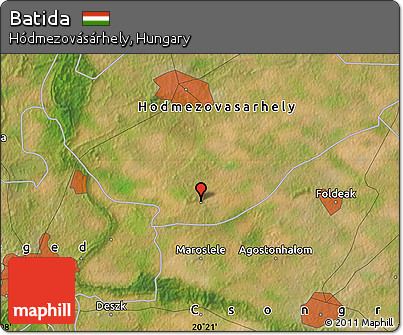 Satellite Map of Batida