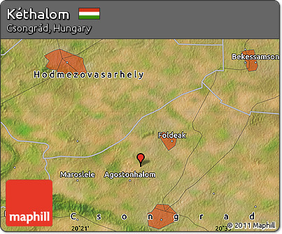 Satellite Map of Kéthalom