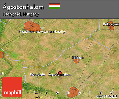 Satellite Map of Ágostonhalom