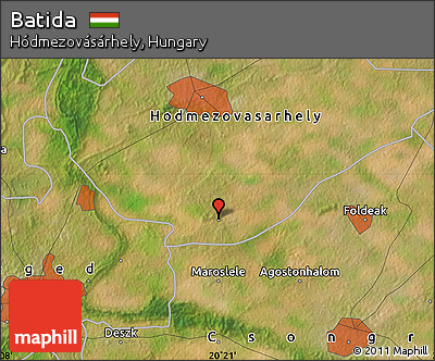 Satellite Map of Batida