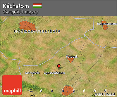 Satellite Map of Kéthalom