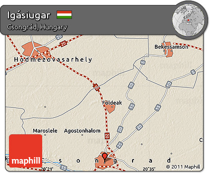 Shaded Relief Map of Igásiugar