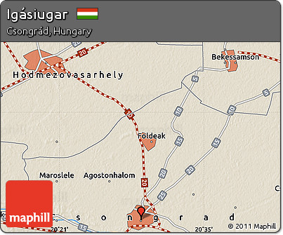 Shaded Relief Map of Igásiugar