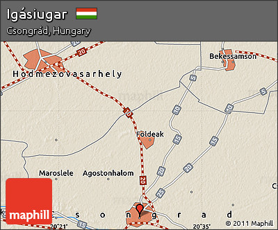 Shaded Relief Map of Igásiugar