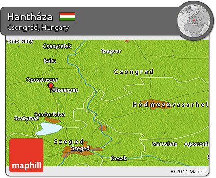 Physical Panoramic Map of Hantháza