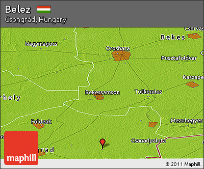 Physical Panoramic Map of Belez
