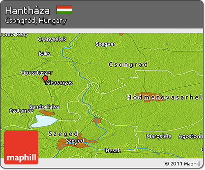 Physical Panoramic Map of Hantháza