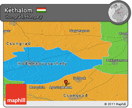 Political Panoramic Map of Kéthalom