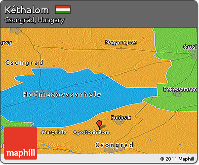 Political Panoramic Map of Kéthalom