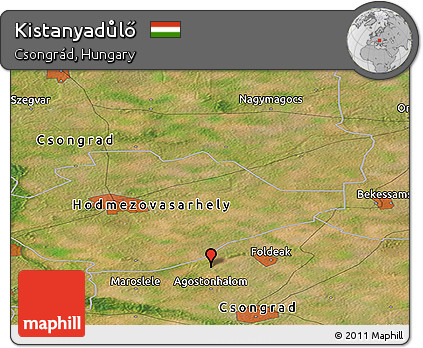 Satellite Panoramic Map of Kistanyadůlő