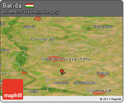 Satellite Panoramic Map of Batida