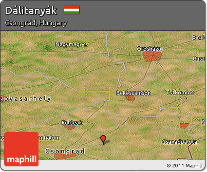 Satellite Panoramic Map of Dálitanyák