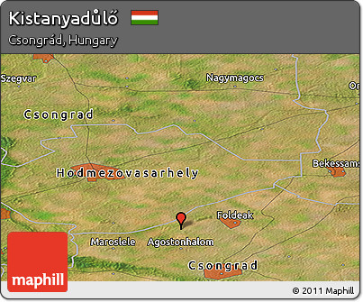 Satellite Panoramic Map of Kistanyadůlő
