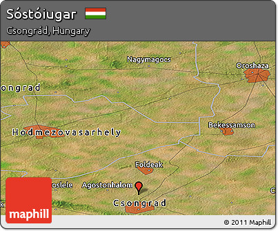 Satellite Panoramic Map of Sóstóiugar