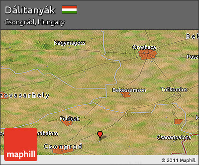 Satellite Panoramic Map of Dálitanyák