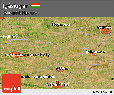 Satellite Panoramic Map of Igásiugar
