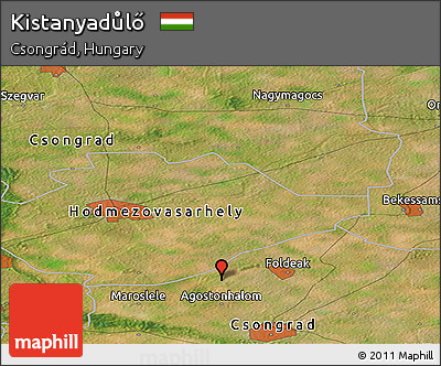 Satellite Panoramic Map of Kistanyadůlő
